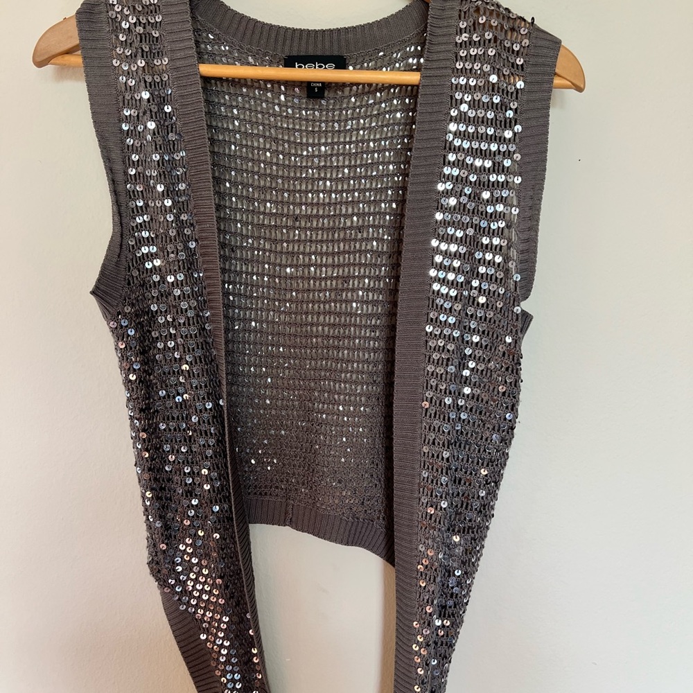 Bebe spangled vest